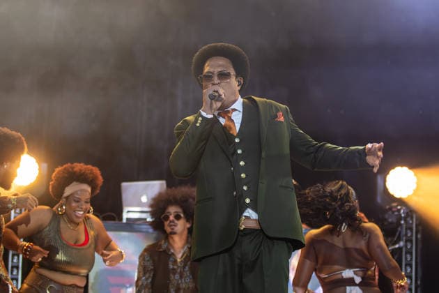 SaO PAULO, SP - 23.05.2026: C6 FEST 2026 - Rapper Mano Brown performs with Rincon SapiÃªncia, during the third day of the fourth edition of C6 Fest, this Saturday (May 23), at Auditorio Ibirapuera, in Sao Paulo. x2949349x  EmersonxSantos