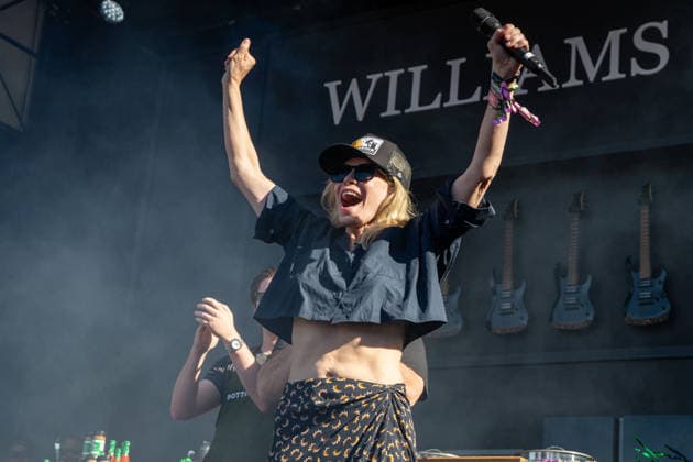 2026 BottleRock Napa Valley - Day 1 Chelsea Handler is seen onstage at the Williams Sonoma Culinaryduring the 2026 BottleRock festival at Napa Valley Expo on May 22, 2026 in Napa, California. Napa California United States Copyright: xPaigexErlandson imageSPACEx