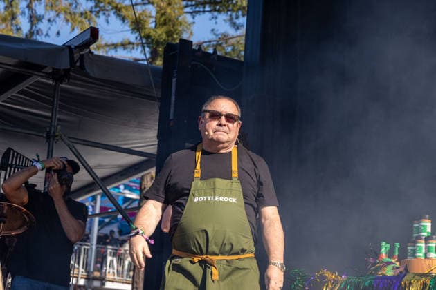 2026 BottleRock Napa Valley - Day 1 Chef Emeril Lagasse onstage at 2026 BottleRock Williams-Sonoma Stage at Napa Valley Expo in Napa, California on May 22, 2026 Napa California United States Copyright: xPaigexErlandson imageSPACEx