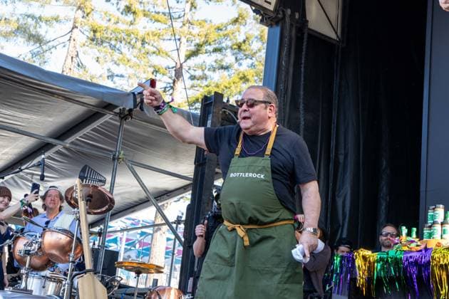 2026 BottleRock Napa Valley - Day 1 Chef Emeril Lagasse onstage at 2026 BottleRock Williams-Sonoma Stage at Napa Valley Expo in Napa, California on May 22, 2026 Napa California United States Copyright: xPaigexErlandson imageSPACEx