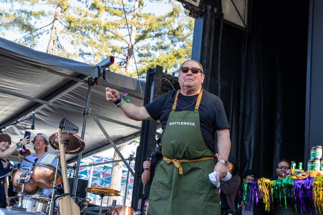 2026 BottleRock Napa Valley - Day 1 Chef Emeril Lagasse onstage at 2026 BottleRock Williams-Sonoma Stage at Napa Valley Expo in Napa, California on May 22, 2026 Napa California United States Copyright: xPaigexErlandson imageSPACEx
