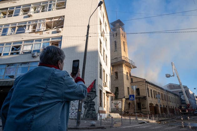 2 killed and 56 wounded in a Russian airstrike on Kyiv KYIV, UKRAINE - MAY 24: A view at the Museum of Chornbobyl disaster damaged in a Russian airstrike in Kyiv, Ukraine on May 24, 2026. Danylo Antoniuk Anadolu Kyiv Ukraine. Editorial use only. Please get in touch for any other usage.  Copyright: x2026xAnadoluxDanyloxAntoniukx