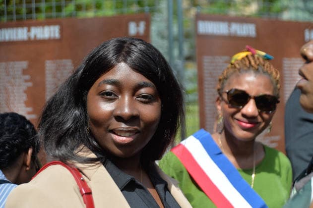 Tribute to all the victims of slavery - Paris Annah Bikoulouloulou Deputy Mayor of Paris in charge of Equality, Human Rights, the Fight against Racism, Anti-Semitism and LGTBQI+phobia and the Fight Against Discrimination during a commemorative ceremony in the Jardin Jacques Martial, in tribute to all the victims of slavery ,on the occasion of the National Day in Tribute to the Victims of Slavery, at the Jardins du Trocadéro The National Day in Tribute to the Victims of Slavery, and the associated ceremony organized by the City of Paris, celebrate the memory of the enslaved people, as well as their descendants, and pay tribute to their contribution to the building of the Nation in Paris, France on May 23 2026. Photo by Karim Ait Adjedjou ABA  Copyright: xAitxAdjedjouxKarim ABACAx