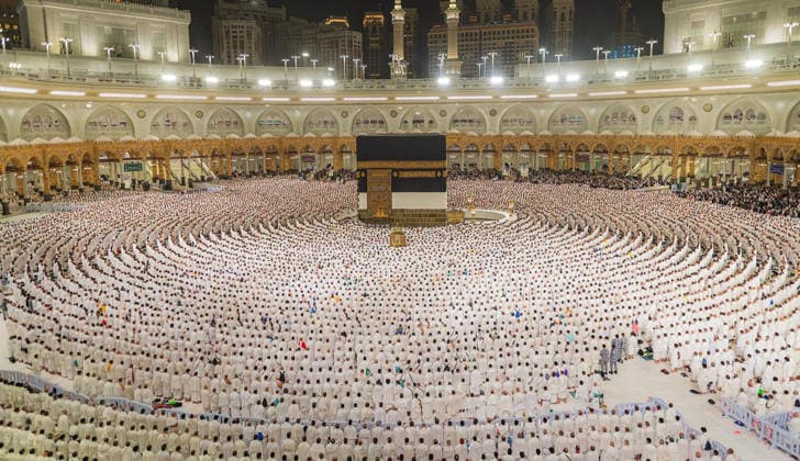Muslim worshippers perform the dawn prayer around the Kaaba at the Grand Mosque complex in the holy city of Mecca Muslim worshippers perform the dawn prayer around the Kaaba at the Grand Mosque complex in the holy city of Mecca, Saudi Arabia, on May 24, 2026, ahead of the annual Hajj pilgrimage. Millions of Muslims from around the world are expected to gather in Saudi Arabia for the annual pilgrimage rituals. Photo by SPA Saudi Press Agency APA Images Mecca Mecca Saudi Arabia 240526_Saudi_Arabia_SPA_00(1) Copyright: xSPAxSaudixPessxAgencyxSaudixPressxAgencyx xapaimagesx
