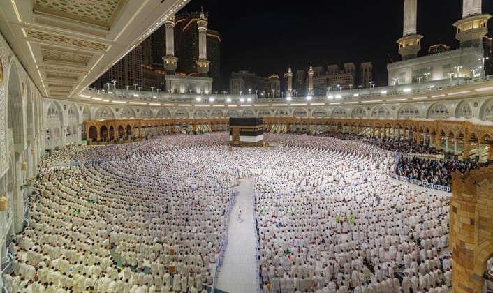 Muslim worshippers perform the dawn prayer around the Kaaba at the Grand Mosque complex in the holy city of Mecca Muslim worshippers perform the dawn prayer around the Kaaba at the Grand Mosque complex in the holy city of Mecca, Saudi Arabia, on May 24, 2026, ahead of the annual Hajj pilgrimage. Millions of Muslims from around the world are expected to gather in Saudi Arabia for the annual pilgrimage rituals. Photo by SPA Saudi Press Agency APA Images Mecca Mecca Saudi Arabia 240526_Saudi_Arabia_SPA_00(19) Copyright: xxSaudixPressxAgencyx xapaimagesx