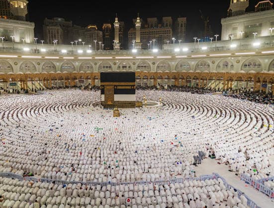 Muslim worshippers perform the dawn prayer around the Kaaba at the Grand Mosque complex in the holy city of Mecca Muslim worshippers perform the dawn prayer around the Kaaba at the Grand Mosque complex in the holy city of Mecca, Saudi Arabia, on May 24, 2026, ahead of the annual Hajj pilgrimage. Millions of Muslims from around the world are expected to gather in Saudi Arabia for the annual pilgrimage rituals. Photo by SPA Saudi Press Agency APA Images Mecca Mecca Saudi Arabia 240526_Saudi_Arabia_SPA_00(4) Copyright: xSPAxSaudixPessxAgencyxSaudixPressxAgencyx xapaimagesx