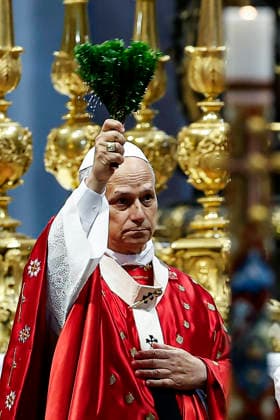 May 24, 2026, Vatican City, ITALIA ROMA: Pope Leo XIV presides Holy Mass on the Solemnity of Pentecost, in Saint Peter s Basilica, in Vatican City, 24 May 2026. ANSA ANGELO CARCONI. Vatican City ITALIA ROMA  - ZUMAa110 20260524_zaf_a110_006 Copyright: xAngeloxCarconix