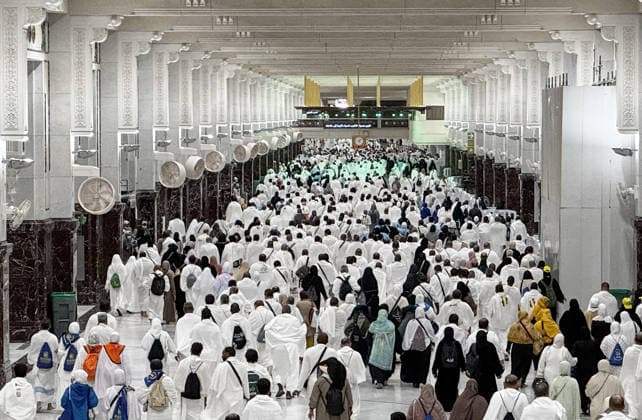 Muslims perform the Hajj pilgrimage MECCA, SAUDI ARABIA - MAY 23: Muslim pilgrims from various countries around the world who come to perform the Hajj, circumambulate the Masjid al-Haram wearing Ihram during the Hajj pilgrimage in Mecca, Saudi Arabia on May 23, 2026. Ali Atmaca Anadolu Mecca Saudi Arabia. Editorial use only. Please get in touch for any other usage.  Copyright: x2026xAnadoluxAlixAtmacax