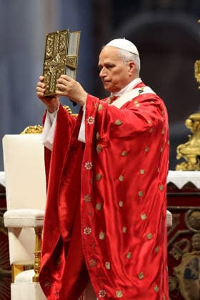 Pope Leo XIV During Mass of Pentecost - Vatican Pope Leo XIV presided Solemn celebration of the Mass of Pentecost at the central altar of Saint Peter s Basilica, in Vatican, on May 24 2026. Thousands of faithful took part in the liturgy dedicated to the descent of the Holy Spirit, a central moment in Christian tradition and a symbol of unity and renewal for the universal Church. Photo by Marco Iacobucci IPA ABACAPRESS.COM Vatican City italia Vatican (or Holy See)  Copyright: xIacobuccixMarco IPA ABACAx