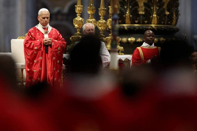 Pope Leo XIV During Mass of Pentecost - Vatican Pope Leo XIV presided Solemn celebration of the Mass of Pentecost at the central altar of Saint Peter s Basilica, in Vatican, on May 24 2026. Thousands of faithful took part in the liturgy dedicated to the descent of the Holy Spirit, a central moment in Christian tradition and a symbol of unity and renewal for the universal Church. Photo by Marco Iacobucci IPA ABACAPRESS.COM Vatican City italia Vatican (or Holy See)  Copyright: xIacobuccixMarco IPA ABACAx