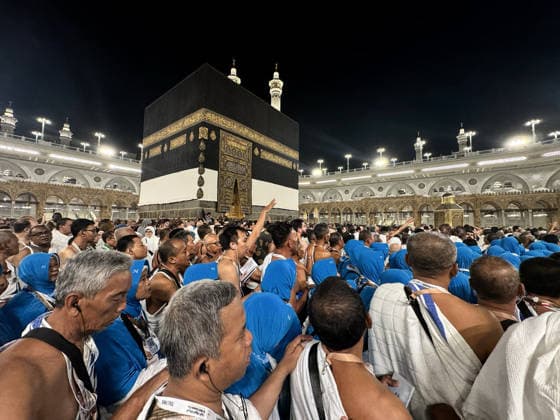 Muslims perform the Hajj pilgrimage MECCA, SAUDI ARABIA - MAY 23: Muslim pilgrims from various countries around the world who come to perform the Hajj, circumambulate the Masjid al-Haram before Eid al-Adha in Mecca, Saudi Arabia on May 23, 2026. Ali Atmaca Anadolu Mecca Saudi Arabia. Editorial use only. Please get in touch for any other usage.  Copyright: x2026xAnadoluxAlixAtmacax