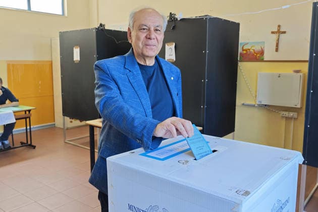 IPA85031308 - sal - 24 05 2026 Salerno. Salerno municipal elections. In the photo, mayoral candidate Armando Zambrano on the ballot.  Copyright: xFrancescoxPecorarox xFrancescoxPecorarox 85031308.jpeg