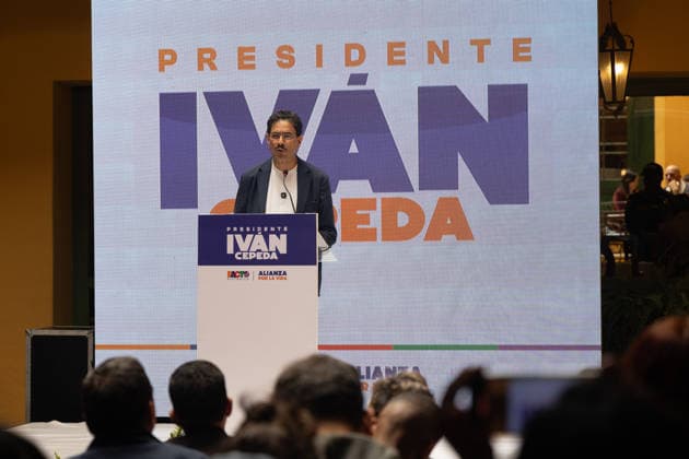 RECORD DATE NOT STATED Presidential Candidate Ivan Cepeda Presidential candidate Ivan Cepeda gives a press conference in Bogota Colombia, May 21, 2026. Photo by: Wendy P. Romero Long Visual Press Bogota Bogota D.C Colombia Copyright: xWendyxP.xRomerox