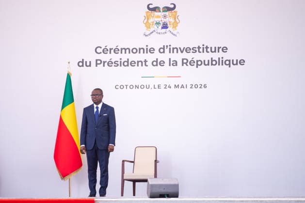 May 24, 2026, Cotonou, Cotonou, Benin: ROMUALD WADAGNI President of Benin Republic during the nvestiture ceremony of the President of the Republic at Congress Palace Cotonou Benin - ZUMAs385 20260524_zsp_s385_004 Copyright: xLeopoldxSoglox