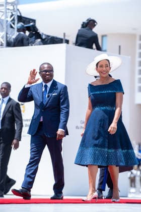 May 24, 2026, Cotonou, Cotonou, Benin: ROMUALD WADAGNI President of Benin Republic and NATALIE VILETTE WADAGNI during the nvestiture ceremony of the President of the Republic at Congress Palace Cotonou Benin  - ZUMAs385 20260524_zsp_s385_003 Copyright: xLeopoldxSoglox