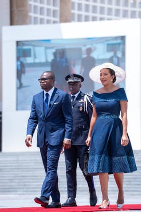 May 24, 2026, Cotonou, Cotonou, Benin: ROMUALD WADAGNI President of Benin Republic and NATALIE VILETTE WADAGNI during the nvestiture ceremony of the President of the Republic at Congress Palace Cotonou Benin - ZUMAs385 20260524_zsp_s385_005 Copyright: xLeopoldxSoglox
