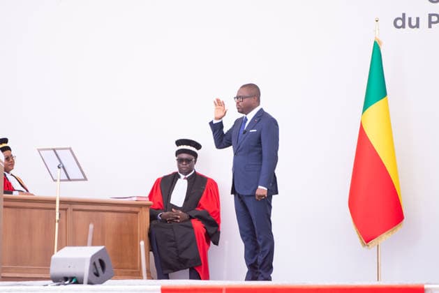 May 24, 2026, Cotonou, Cotonou, Benin: ROMUALD WADAGNI President of Benin Republic during the nvestiture ceremony of the President of the Republic at Congress Palace Cotonou Benin  - ZUMAs385 20260524_zsp_s385_009 Copyright: xLeopoldxSoglox