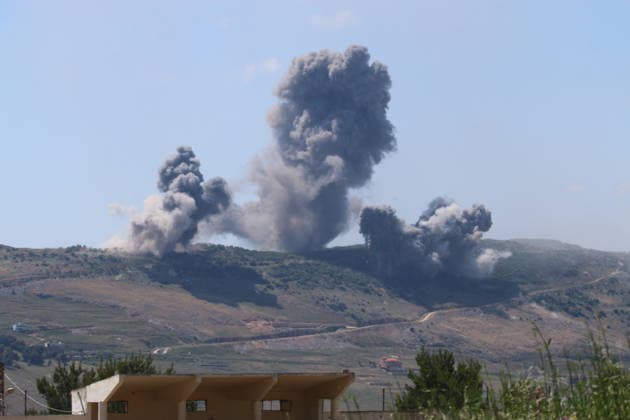 Israeli attacks on southern Lebanon continue NABATIEH, LEBANON - MAY 24: Smoke rises following the Israeli attack on Ali al-Tahir area despite the ceasefire in Nabatieh, Lebanon on May 24, 2026. Ramiz Dallah Anadolu Nabatieh Lebanon. Editorial use only. Please get in touch for any other usage.  Copyright: x2026xAnadoluxRamizxDallahx