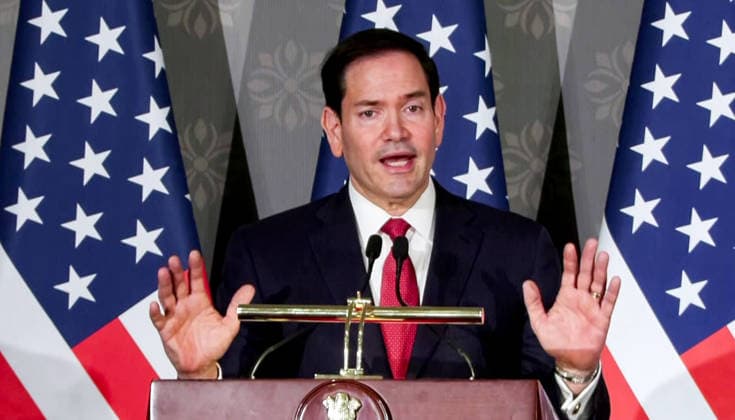 RECORD DATE NOT STATED U.S. Secretary of State Marco Rubio and EAM S. Jaishankar in Joint Press Conference at Hyderabad House New Delhi, May 24 (ANI): U.S. Secretary of State Marco Rubio, along with External Affairs Minister S. Jaishankar (unseen), addresses the joint press conference on the India-US bilateral ties at Hyderabad House, in New Delhi on Sunday. (ANI Video Grab) NEW DELHI Delhi India Copyright: xANIx ANI_20260524085
