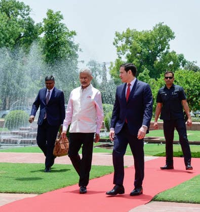 RECORD DATE NOT STATED U.S. Secretary of State Marco Rubio and EAM S. Jaishankar at Hyderabad House, in New Delhi New Delhi, May 24 (ANI): U.S. Secretary of State Marco Rubio and External Affairs Minister S. Jaishankar at Hyderabad House, in New Delhi on Sunday. (@DrSJaishankar X ANI Photo) New Delhi Delhi India Copyright: xANIx ANI_20260524278