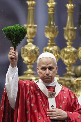 News Bilder des Tages May 24, 2026. Vatican City - POLE LEO XIV celebrates the Holy Mass on the Solemnity of Pentecost in St. Peter s Basilia at the Vatican. EvandroInetti_via ZUMA Wire Vatican City State  - ZUMAi15_ 20260524_zaf_i15_001 Copyright: xEvandroxInettix