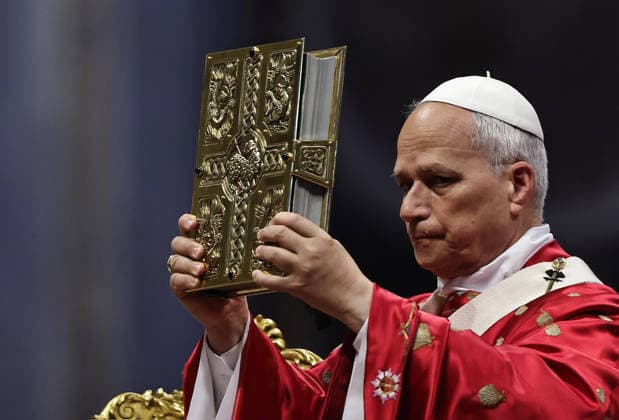 May 24, 2026. Vatican City - POLE LEO XIV celebrates the Holy Mass on the Solemnity of Pentecost in St. Peter s Basilia at the Vatican. EvandroInetti_via ZUMA Wire Vatican City State - ZUMAi15_ 20260524_zaf_i15_032 Copyright: xEvandroxInettix