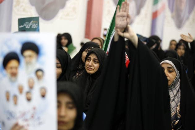 Memorial ceremony held in Tehran for victims of Iran-US-Israel conflict TEHRAN, IRAN - MAY 24: A memorial ceremony is held at the Imam Khomeini Mosalla Mosque for those who lost their lives in the conflict involving Iran, the United States, and Israel following the February 28 attacks, in Tehran, capital of Iran, on May 24, 2026. Fatemeh Bahrami Anadolu Tehran Iran. Editorial use only. Please get in touch for any other usage.  Copyright: x2026xAnadoluxFatemehxBahramix