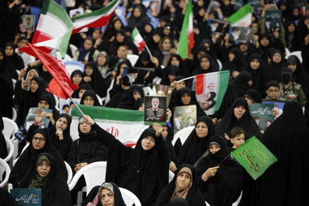 Memorial ceremony held in Tehran for victims of Iran-US-Israel conflict TEHRAN, IRAN - MAY 24: A memorial ceremony is held at the Imam Khomeini Mosalla Mosque for those who lost their lives in the conflict involving Iran, the United States, and Israel following the February 28 attacks, in Tehran, capital of Iran, on May 24, 2026. Fatemeh Bahrami Anadolu Tehran Iran. Editorial use only. Please get in touch for any other usage.  Copyright: x2026xAnadoluxFatemehxBahramix