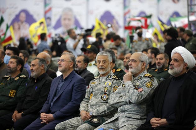 Memorial ceremony held in Tehran for victims of Iran-US-Israel conflict TEHRAN, IRAN - MAY 24: A memorial ceremony is held at the Imam Khomeini Mosalla Mosque for those who lost their lives in the conflict involving Iran, the United States, and Israel following the February 28 attacks, in Tehran, capital of Iran, on May 24, 2026. Fatemeh Bahrami Anadolu Tehran Iran. Editorial use only. Please get in touch for any other usage.  Copyright: x2026xAnadoluxFatemehxBahramix