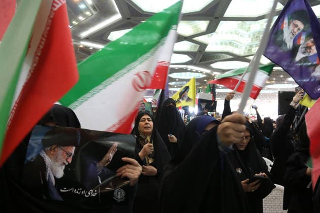 Memorial ceremony held in Tehran for victims of Iran-US-Israel conflict TEHRAN, IRAN - MAY 24: A memorial ceremony is held at the Imam Khomeini Mosalla Mosque for those who lost their lives in the conflict involving Iran, the United States, and Israel following the February 28 attacks, in Tehran, capital of Iran, on May 24, 2026. Fatemeh Bahrami Anadolu Tehran Iran. Editorial use only. Please get in touch for any other usage.  Copyright: x2026xAnadoluxFatemehxBahramix