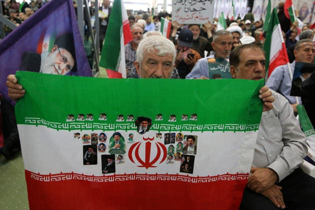 Memorial ceremony held in Tehran for victims of Iran-US-Israel conflict TEHRAN, IRAN - MAY 24: A memorial ceremony is held at the Imam Khomeini Mosalla Mosque for those who lost their lives in the conflict involving Iran, the United States, and Israel following the February 28 attacks, in Tehran, capital of Iran, on May 24, 2026. Fatemeh Bahrami Anadolu Tehran Iran. Editorial use only. Please get in touch for any other usage.  Copyright: x2026xAnadoluxFatemehxBahramix