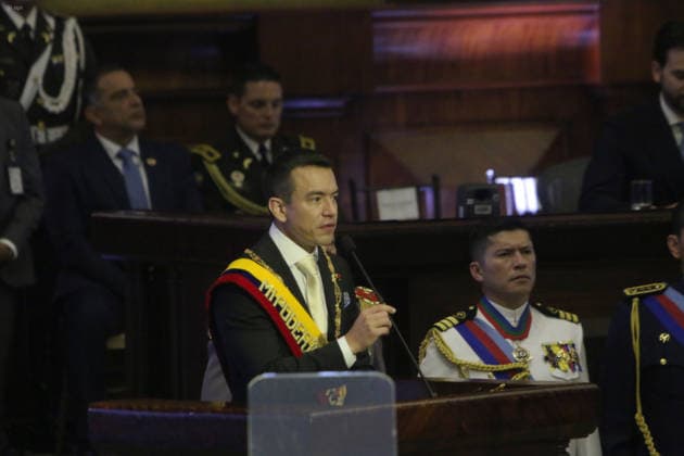REPORT TO THE NATION DANIEL NOBOA Quito, Sunday, May 24, 2026 Plenary of the Assembly receives the President of the Republic Daniel Noboa, for his Report to the Nation, at the Legislative Palace Photos API Rolando Enriquez Quito Pichincha Ecuador POL INFORMEALANACIONDANIELNOBOA 3fdc7cbba2835492eeeeee9792e4d49996 Copyright: xROLANDO-ENRIQUEZx