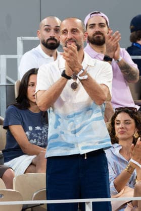 2026 French Open - Celebrities In Stand Day 1 NB Arié Elmaleh in stand during the 2026 French Open at Roland Garros on May 24, 2026 in Paris, France. Photo by Nasser Berzane ABACAPRESS.COM  Copyright: xBerzanexNasser ABACAx