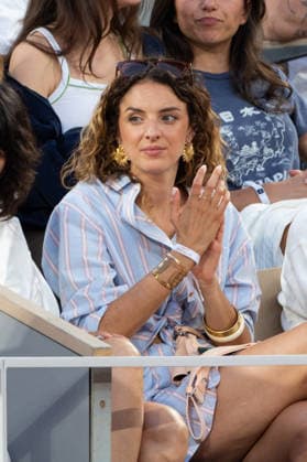 2026 French Open - Celebrities In Stand Day 1 NB Camille Lavabre in stand during the 2026 French Open at Roland Garros on May 24, 2026 in Paris, France. Photo by Nasser Berzane ABACAPRESS.COM  Copyright: xBerzanexNasser ABACAx