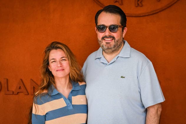 May 24, 2026, Paris, France, France: Elodie PIEGE and Jean-Francois PIEGE during the Roland-Garros 2026, French Open 2026, Grand Slam tennis tournament at Roland-Garros Stadium on May 24, 2026 in Paris, France. Paris France - ZUMAm308 20260524_zsp_m308_110 Copyright: xMatthieuxMirvillex
