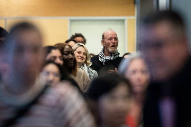 May 24, 2026, Vancouver, Bc, CANADA: Mary Grace Mathisen, left, and Michael France members of the Gaza bound flotilla which was detained by Israel, arrive at the Vancouver International Airport in Richmond B.C., on Sunday, May 24, 2026. Vancouver CANADA  - ZUMAc35_ 20260524_zaf_c35_143 Copyright: xEthanxCairnsx