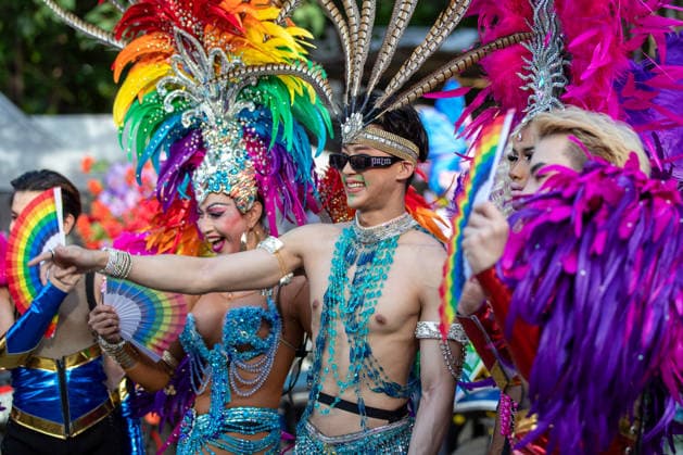 May 24, 2026, Chiang Mai, Thailand: Participants dressed in colorful costumes take part during The Chiang Mai Pride Parade 2026 during celebrations. The Chiang Mai Pride Parade 2026 took place in Chiang Mai, Thailand. Chiang Mai province holds Thailandis first Pride Month celebrations annually, promoting gender equality, diversity, and human rights as part of Pride Month activities in northern Thailand. Chiang Mai Thailand  - ZUMAs197 20260524_aaa_s197_124 Copyright: xPongmanatxTasirix