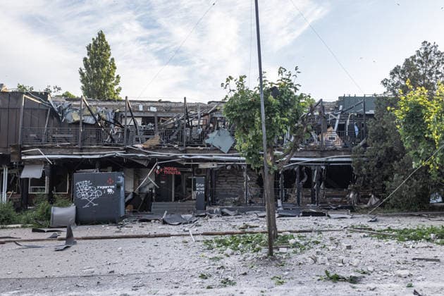 Aftermath of Russian strike in Kramatorsk KRAMATORSK, UKRAINE - MAY 25: The aftermath of a Russian air strike using KAB bombs in Kramatorsk, Ukraine, 25 May 2026 Diego Herrera Carcedo Anadolu Kramatorsk Ukraine. Editorial use only. Please get in touch for any other usage.  Copyright: x2026xAnadoluxDiegoxHerreraxCarcedox