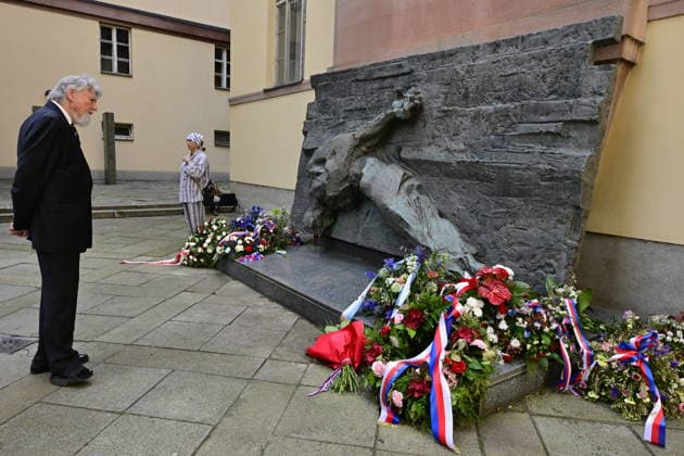 A commemorative act in memory of the victims of 1939-1945 took place at Kounic Student Residence as part of the Meeting Brno festival and the congress of the Sudeten German Regional Association, in Brno, Czech Republic, on May 25, 2026. The congress ends here. (CTKxPhoto VaclavxSalek) CTKPhotoP2026052502253  CTKPhotoP2026052502253