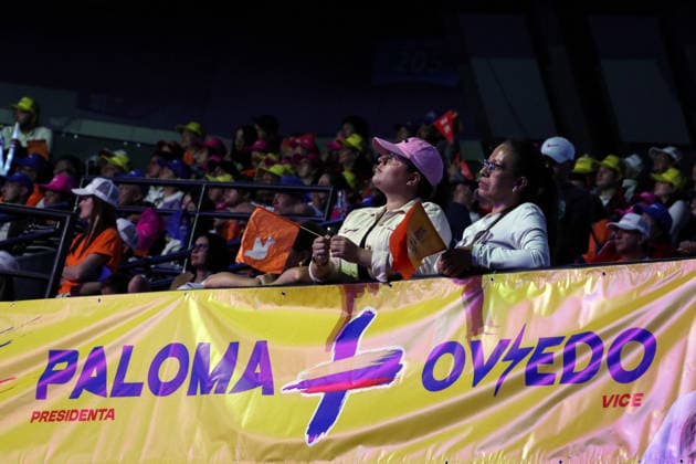 May 24, 2026, Bogota, Bogota D.C, Colombia: Colombian right-wing candidate Paloma Valencia closes her political campaign in Bogota s Movistar Arena may 24, 2026. Bogota Colombia - ZUMAvp1_ 20260524_zia_vp1_001 Copyright: xJorgexLondonox
