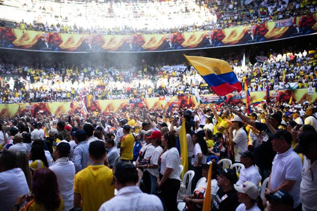 May 24, 2026, Medellin, Antioquia, Colombia: The Right-Wing Presidential Hopeful Abelardo de la Espriella finalizes his campaign in Medellin, Colombia may 24, 2026. Medellin Colombia - ZUMAvp1_ 20260524_zia_vp1_027 Copyright: xCamiloxMorenox