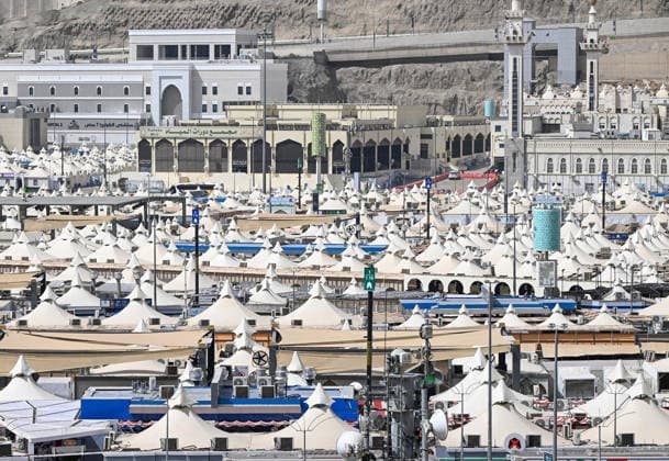 Muslim pilgrims gather in Mina, near Mecca, to spend the Day of Tarwiyah, the first day of the annual Hajj pilgrimage, in Saudi Arabia Muslim pilgrims gather in Mina, near Mecca, to spend the Day of Tarwiyah, the first day of the annual Hajj pilgrimage, in Saudi Arabia, on May 25, 2026. Millions of Muslims from around the world travel to Saudi Arabia to perform the annual Hajj pilgrimage. Photo by Saudi Press Agency apaimages Saudi Arabia 250526_Saudi_Arabia_SPA_01(10) Copyright: xapaimagesxSaudixPressxAgencyx xapaimagesx