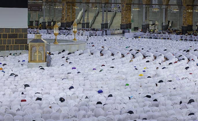 Muslim worshippers perform prayers around the Kaaba at the Grand Mosque in Mecca, Saudi Arabia Muslim worshippers perform prayers around the Kaaba at the Grand Mosque in Mecca, Saudi Arabia, on May 25, 2026, in preparation for the annual Hajj pilgrimage. Millions of Muslims from around the world travel to Saudi Arabia to perform the annual Hajj rituals. Photo by Saudi Press Agency apaimages Saudi Arabia 250526_Saudi_Arabia_SPA_00(5) Copyright: xapaimagesxSaudixPressxAgencyx xapaimagesx