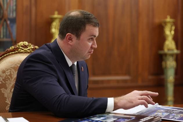 Russia Putin 9173089 25.05.2026 Omsk Region Governor Vitaly Khotsenko attends a meeting with Russian President Vladimir Putin at the Kremlin in Moscow, Russia. Vyacheslav Prokofyev Sputnik Moscow Russia  Copyright: xVyacheslavxProkofyevx