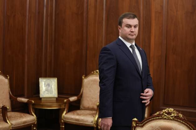 Russia Putin 9173108 25.05.2026 Omsk Region Governor Vitaly Khotsenko attends a meeting with Russian President Vladimir Putin at the Kremlin in Moscow, Russia. Vyacheslav Prokofyev Sputnik Moscow Russia  Copyright: xVyacheslavxProkofyevx