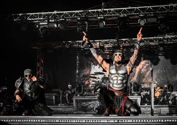 24.05.2026, xlakx, Entertainment, Pfingst-Spectaculum v.l. Die Band Feuerschwanz (Ben Metzner) live beim Pfingst-Spectaculum 2026 im Schlosspark Oranienburg. Oranienburg *** 24 05 2026, xlakx, Entertainment, Pfingst Spectaculum v l The band Feuerschwanz Ben Metzner live at Pfingst Spectaculum 2026 in Oranienburg Palace Park Oranienburg Daniel Lakomski