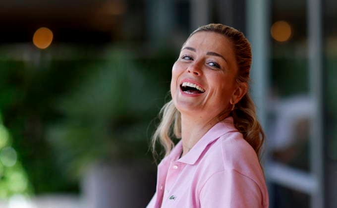 Laure Boulleau, former PSG soccer player and International, Consultant on Canal at the village photocall during the Roland Garros 2026 French Tennis Open in Paris, France, May 25, 2026 Jacovides Moreau Bestimage Celebs attends Day Two of the 2026 French Open on May 25, 2026 in Paris, France Paris France  Copyright: xJACOVIDES-MOREAUx xBESTIMAGExJACOVIDES-MOREAUx xBESTIMAGEx