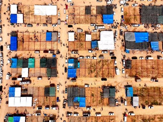 Preparations continue at livestock markets in Gaziantep ahead of Eid al-Adha GAZIANTEP, TURKIYE - MAY 25: An aerial view of livestock markets ahead of Eid al-Adha in Gaziantep, Turkiye on May 25, 2026. Omer Faruk Salman Anadolu Gaziantep Turkey. Editorial use only. Please get in touch for any other usage.  Copyright: x2026xAnadoluxOmerxFarukxSalmanx