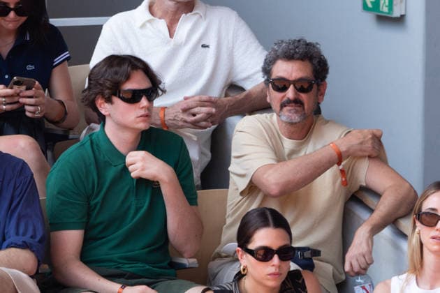 2026 French Open - Celebrities In Stand Day 2 NB Victor Foenkinos, David Foenkinos in stand day 2 during the 2026 French Open at Roland Garros on May 25, 2026 in Paris, France. Photo by Nasser Berzane ABACAPRESS.COM  Copyright: xBerzanexNasser ABACAx