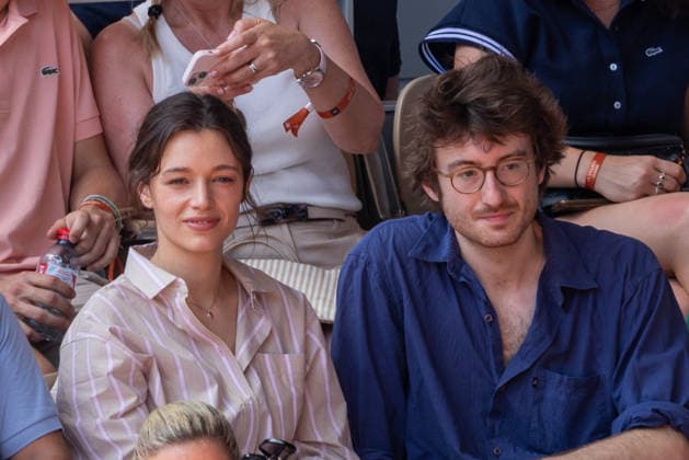 2026 French Open - Celebrities In Stand Day 2 NB Eva Danino, Thomas Idesheim in stand day 2 during the 2026 French Open at Roland Garros on May 25, 2026 in Paris, France. Photo by Nasser Berzane ABACAPRESS.COM  Copyright: xBerzanexNasser ABACAx